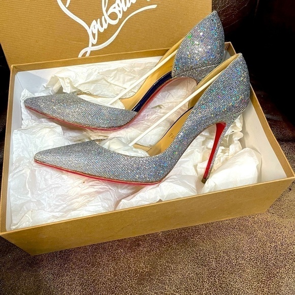 Christian Louboutin iconic ‘Iriza’ starburst discoball sky high 100mm EU38 - Picture 4 of 8